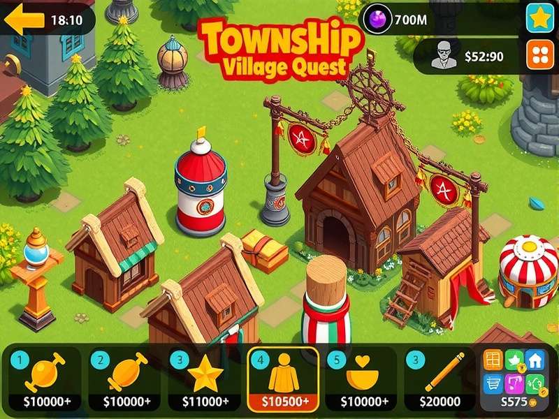Township Village Quest village development and building options
